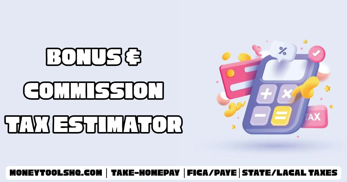 Bonus & Commission Tax Estimator - Money Tools HQ